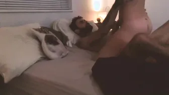 Interrupting Ex-Wife Kitty for some Blowjob and a Quicky Befor Bed