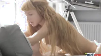Sexy video art shows hot chick fucking a guy