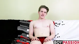 Taylor Tyce gets a naked cock in his ass after an interview