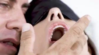 blindfolded beauty eva long takes a ride on big fat dick