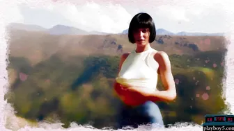 Spanish small tits model naked outdoor