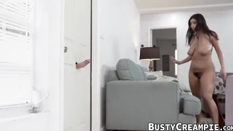 Busty babe Violet Myers shakes her ass while riding cock