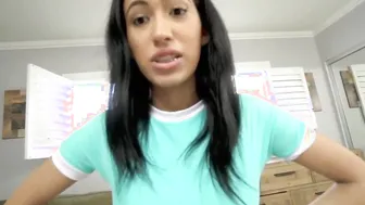 sexy latina stepsister asks for a favor