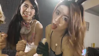 Miss Stacy and her camgirl friends try to win a huge bonus on their modeling shoot