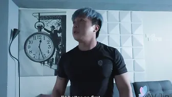 The landlord watches Lina masturbate and squirt