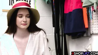 Big tits teen knelt and sucked dick