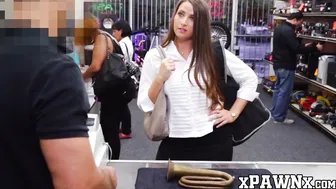 Phat ass married MILF bangs with a big dicked pawnbroker