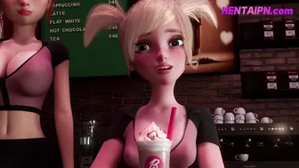 FUTANARI Barista XXX Frappuccino 3D Sex