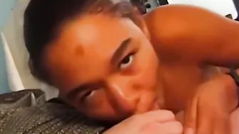 Wicked black teen has her hairy pussy fucked rough on camera