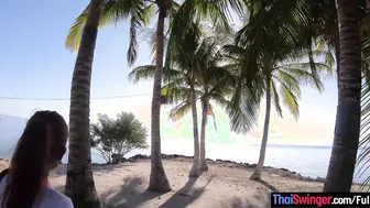 Thai GF sex on the beach in Philippines
