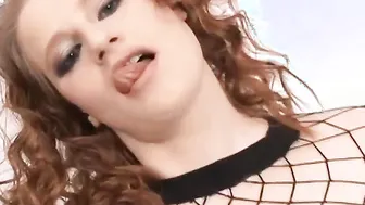 Nasty whore enjoys two hard dicks