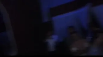Busty whore has hooters fondled by hunks