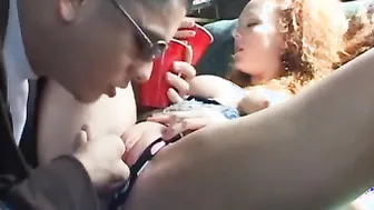 Crazy babe gives van deepthroat