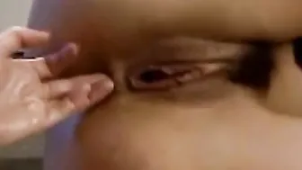 Cunt and ass hole fisted