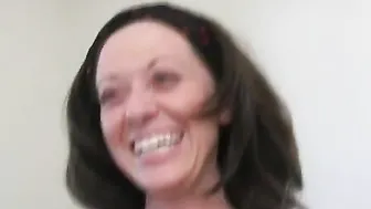 Gorgeous slut masturbates cock