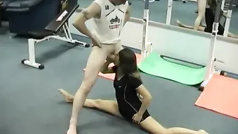 Wild sex at gym