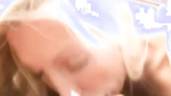 This Blond Slut Just Loves To Cock Suck The Balls And All