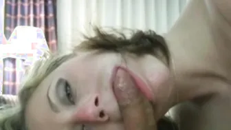 Short Haired Mature Neighbor Blowing Her Man With Style