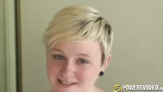 Classic video of young hottie having both holes drilled