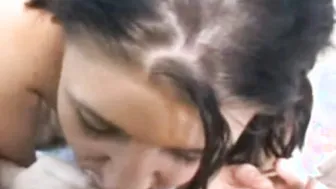 Horny Amateur Babe Sucking Off The Porn Nerd So He Can Come