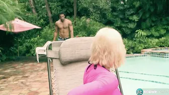 Raquel gets ass-fucked by the pool boy