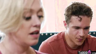 Mature stepmom busted watching anal porn