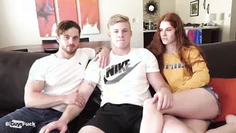 Beefy Redhead Domina Tops Football Model And His chick