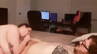 Thick Fiance with BIG Boobs Riding Bearded Daddy