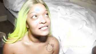 Vixen vanity deep throating swallowing big black cock king nasir