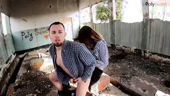 Almost caught painting graffiti. Outdoors pegging