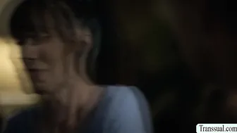 Huge tits TS stepmom analed by stepson