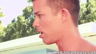 Eager Nic Sahara rides Vincent OReilly bigdick outdoors