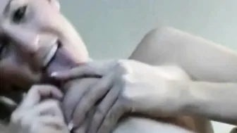 Busty Babe Lays Down On Her Own Couch To Masturbate Pussy