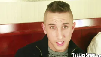 Tattooed twink with piercings has solo wanking scene for us