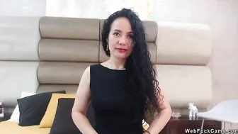 Skype porn video – Solo mature Latina masturbates on webcam