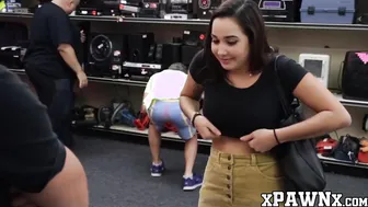 Busty teen babe hidden cam office pounding and dick sucking