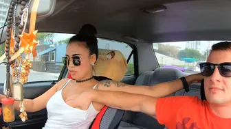 Big tits Asian GF fucked after beach day