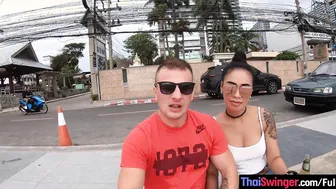 Big tits Asian GF fucked after beach day
