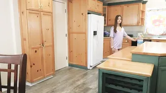 petite teen gets facefucked by rough stepdad