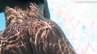Big tits Latina babe Yorgelis pleasure swimming