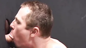 Deviant youngster fucked and fed cum after glory hole blow