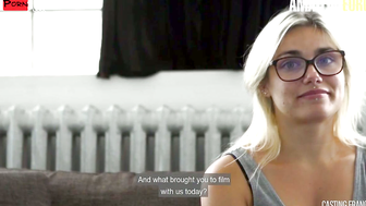 CASTINGFRANCAIS - Big Ass Blonde Tries Fucking On Camera And Loves It - AMATEUREURO