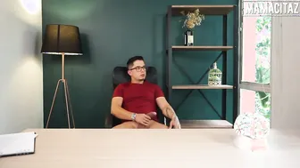 Redhead Latina has sex during her employment interview