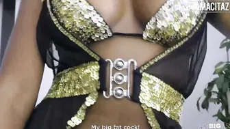 this curvy latina Marbella Leon needs a better man to fuck
