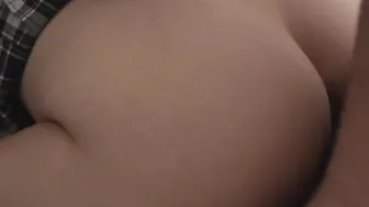 Good-looking lady with round bottom