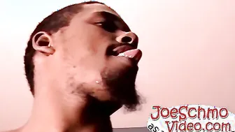 White dude gets a black dick burried deep inside his asshole