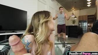 Babe cant wait for bf and blows stepdad