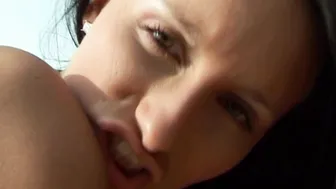 Astonishing lesbians fuck pussies outdoor
