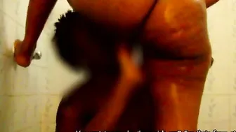Big ass amateur lesbians fuck in shower