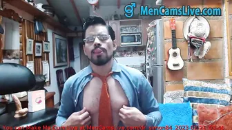 Sensual Latin Boss masturbating Part 2 doing a Cam Show